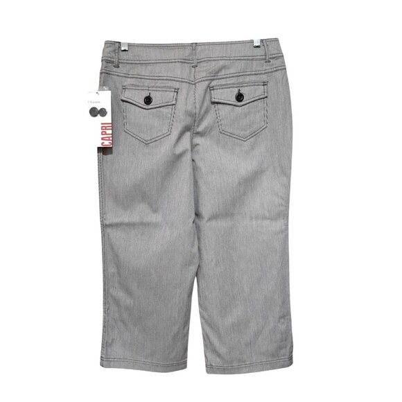 Style Co. Capri Pants Womens Size 10 Black White NWT - Picture 5 of 12